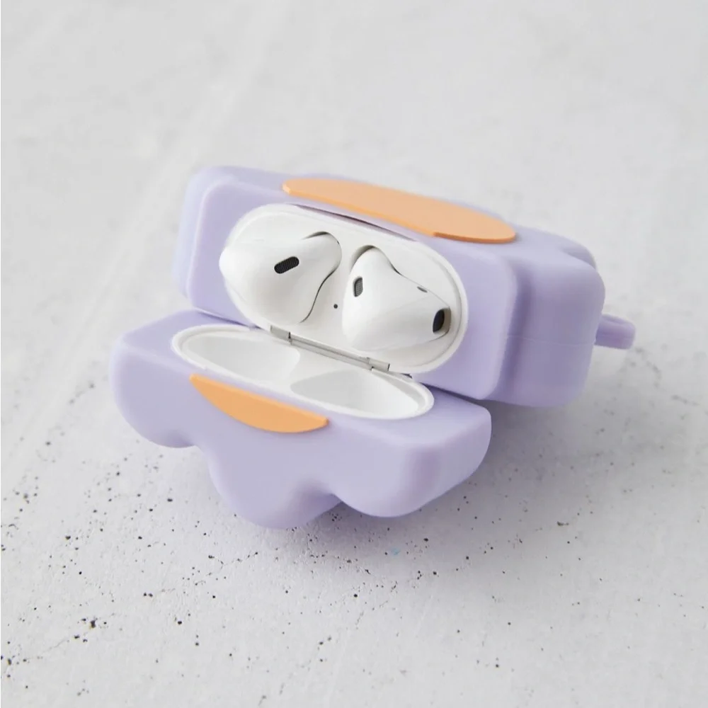Urban Outfitters Purple Flower-Shaped AirPods Case